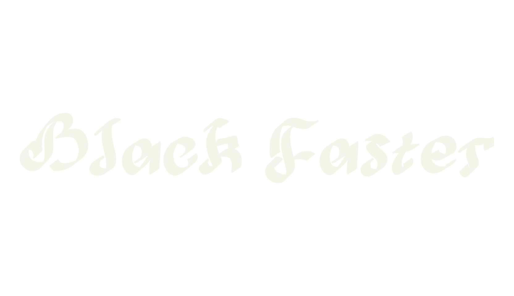 Black Faster, procreate font preview
