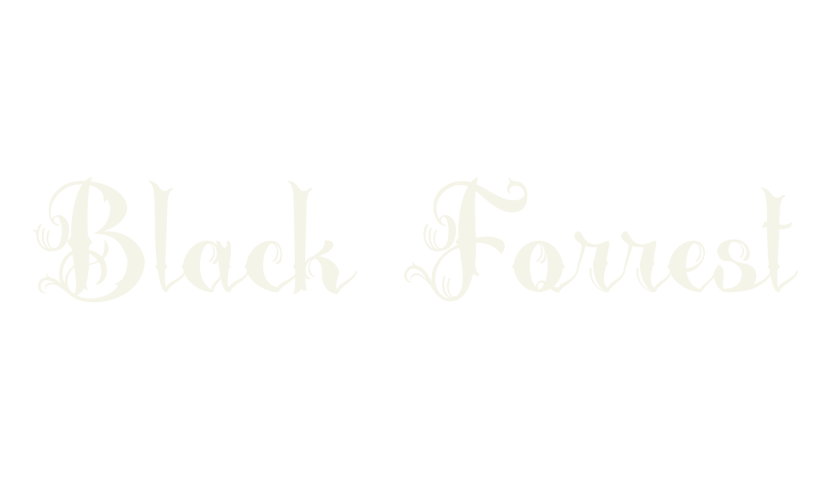 Black Forrest, blackletter font preview
