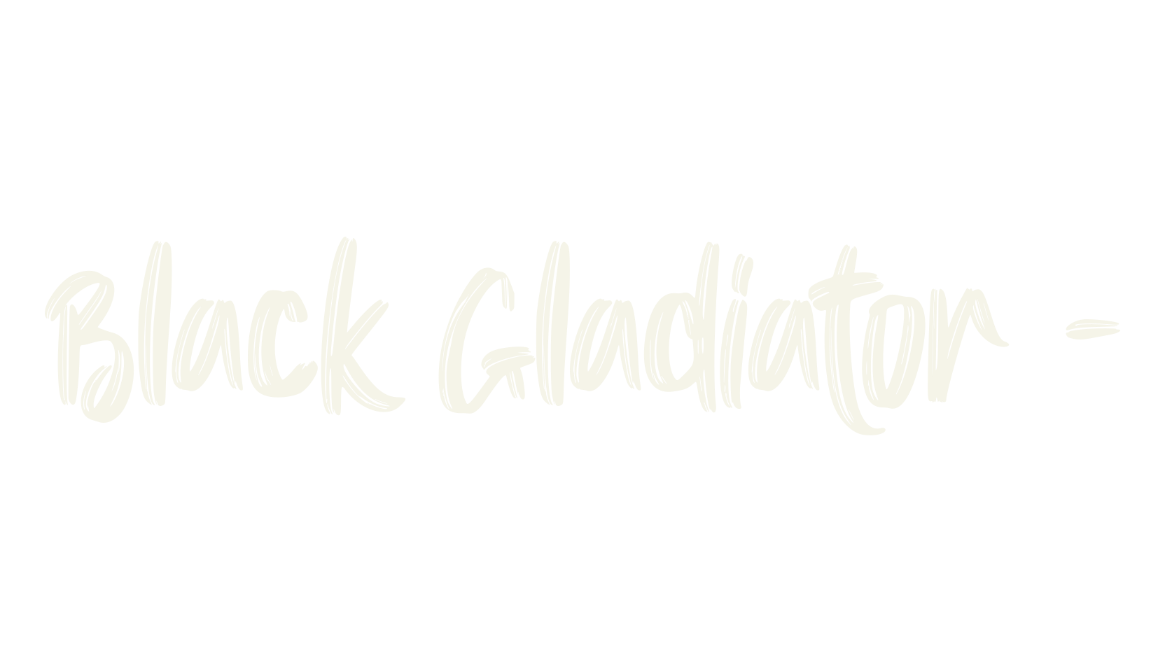 Black Gladiator -, bold font preview
