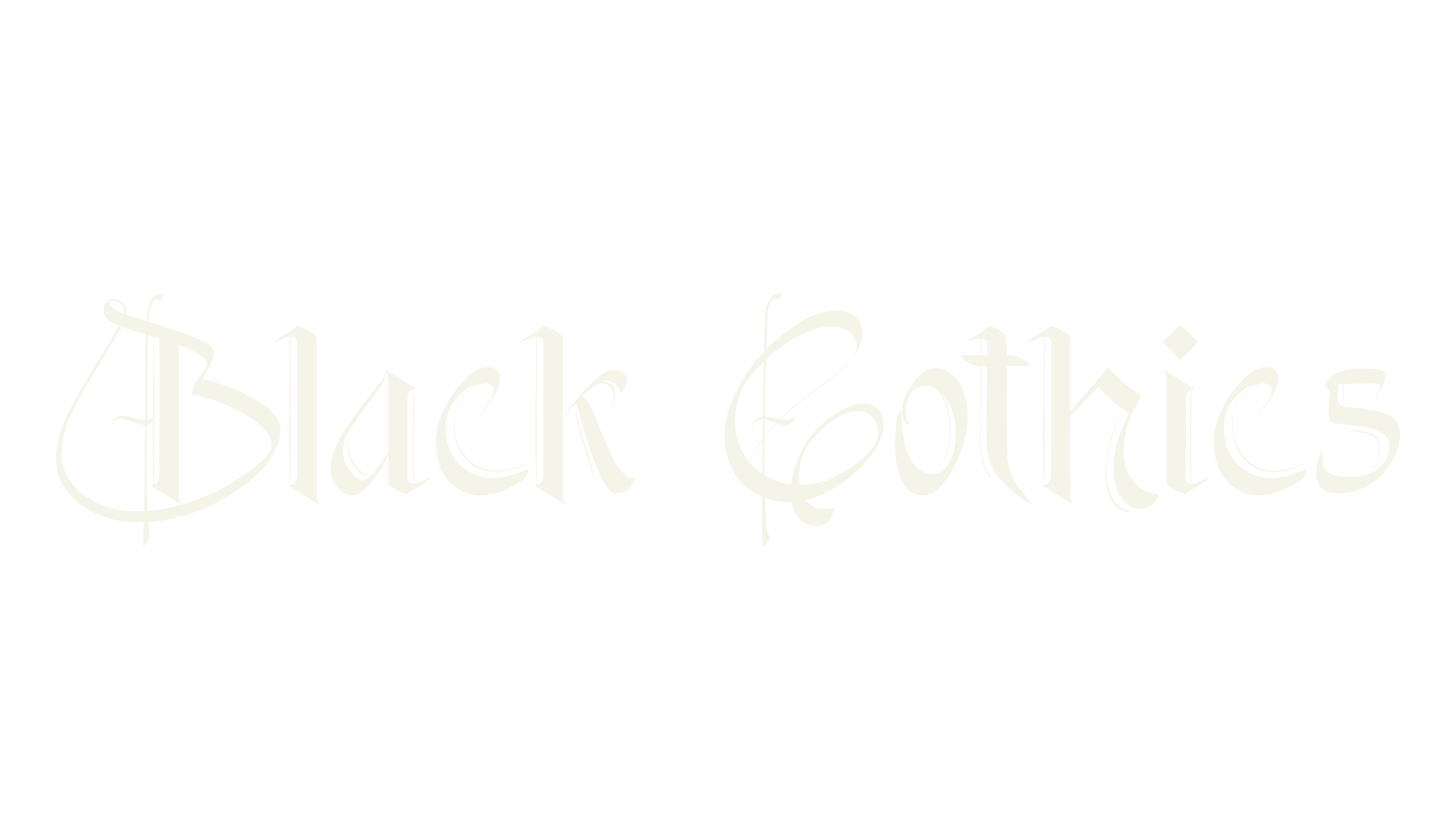 Black Gothics, medieval font preview