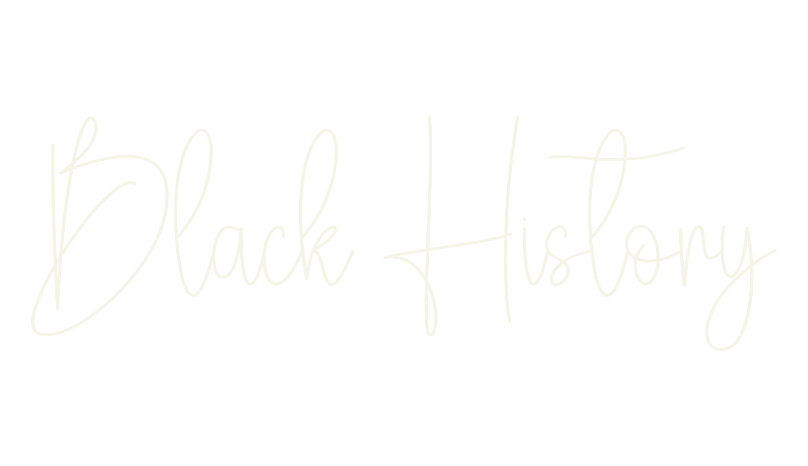 Black History, fashion script font preview