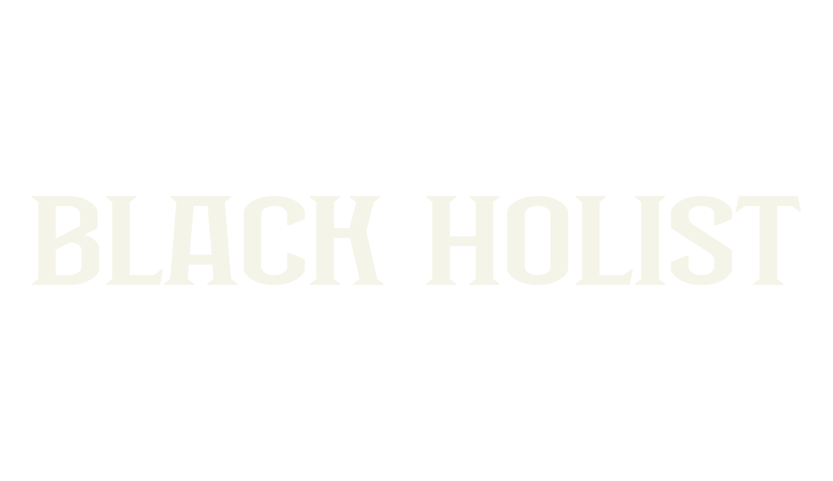 Black Holist, display market font preview
