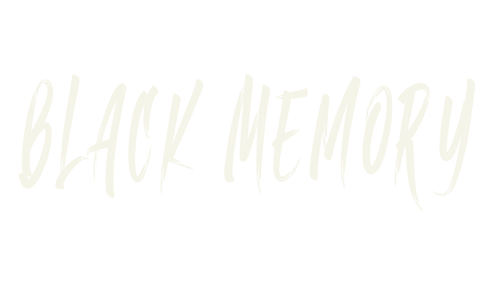 Black Memory, scary font preview