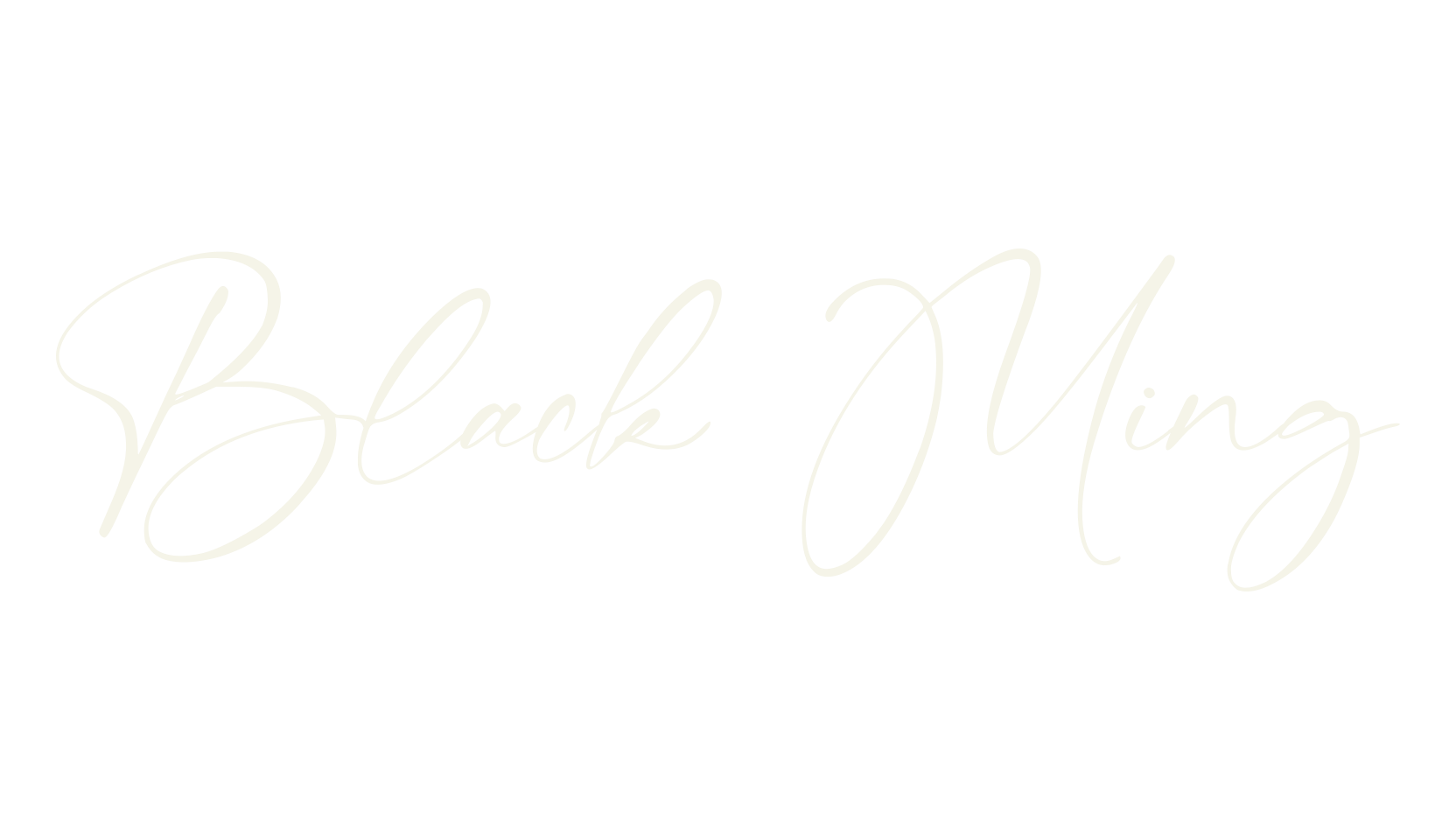 Black Ming, whimsical font preview