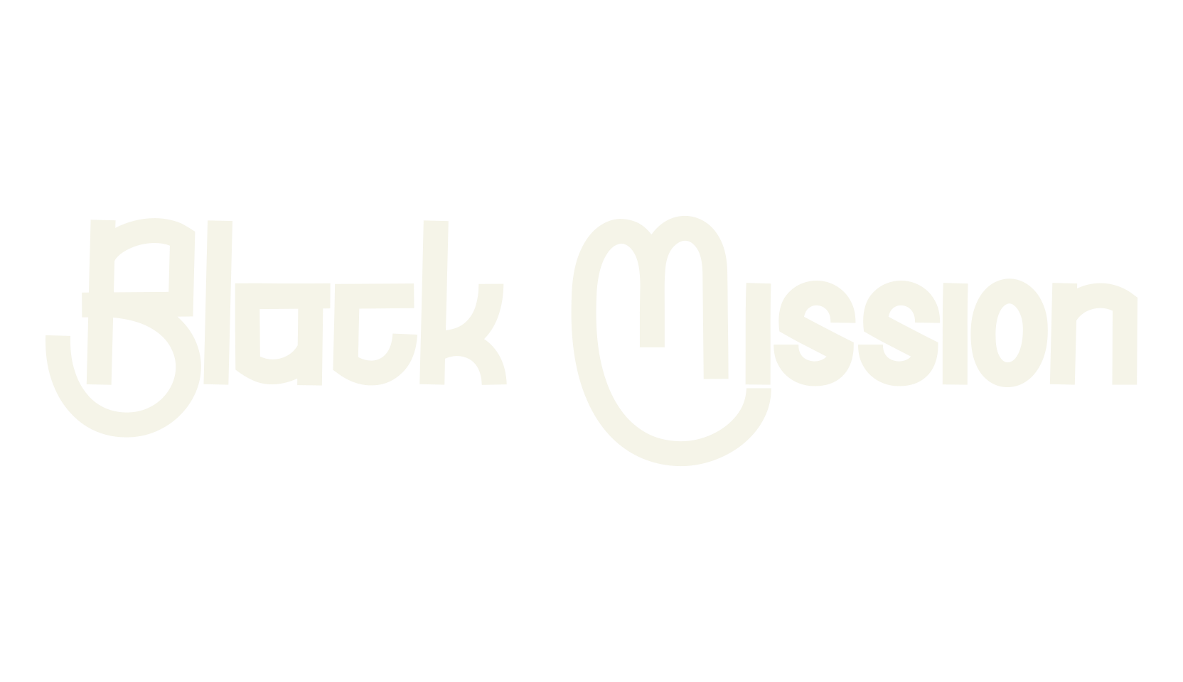 Black Mission, print font preview