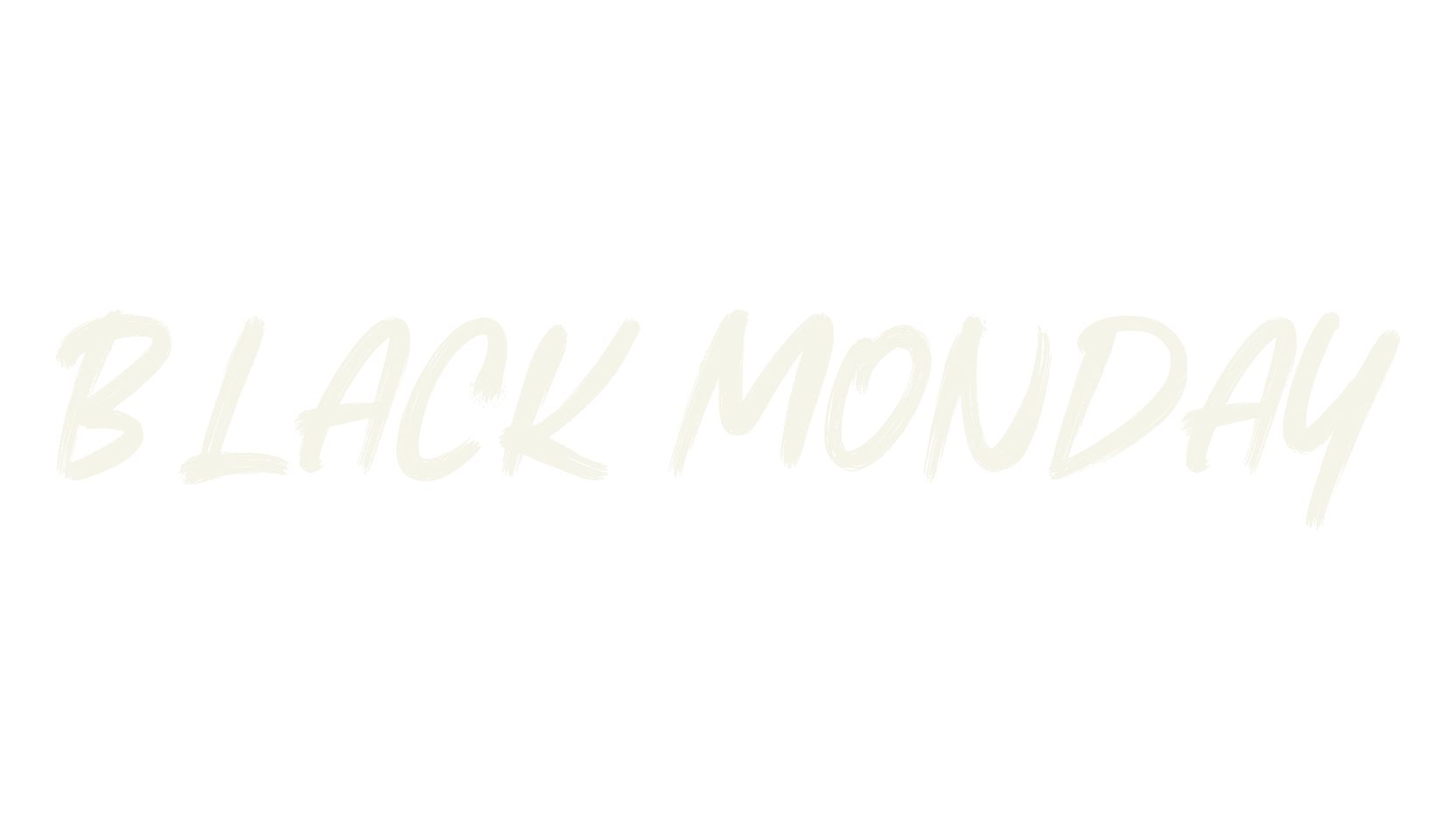 BLACK MONDAY, brush font preview