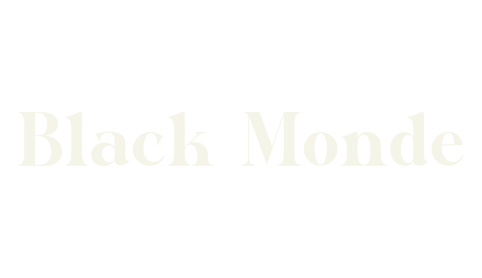 Black Monde, modern font preview