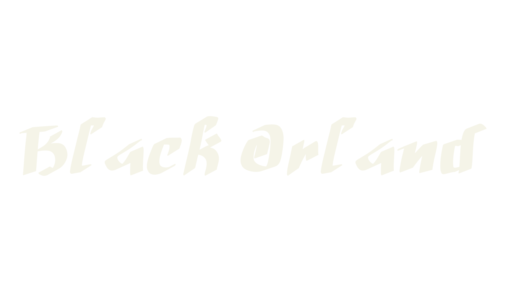 Black Orland, tattoo font preview