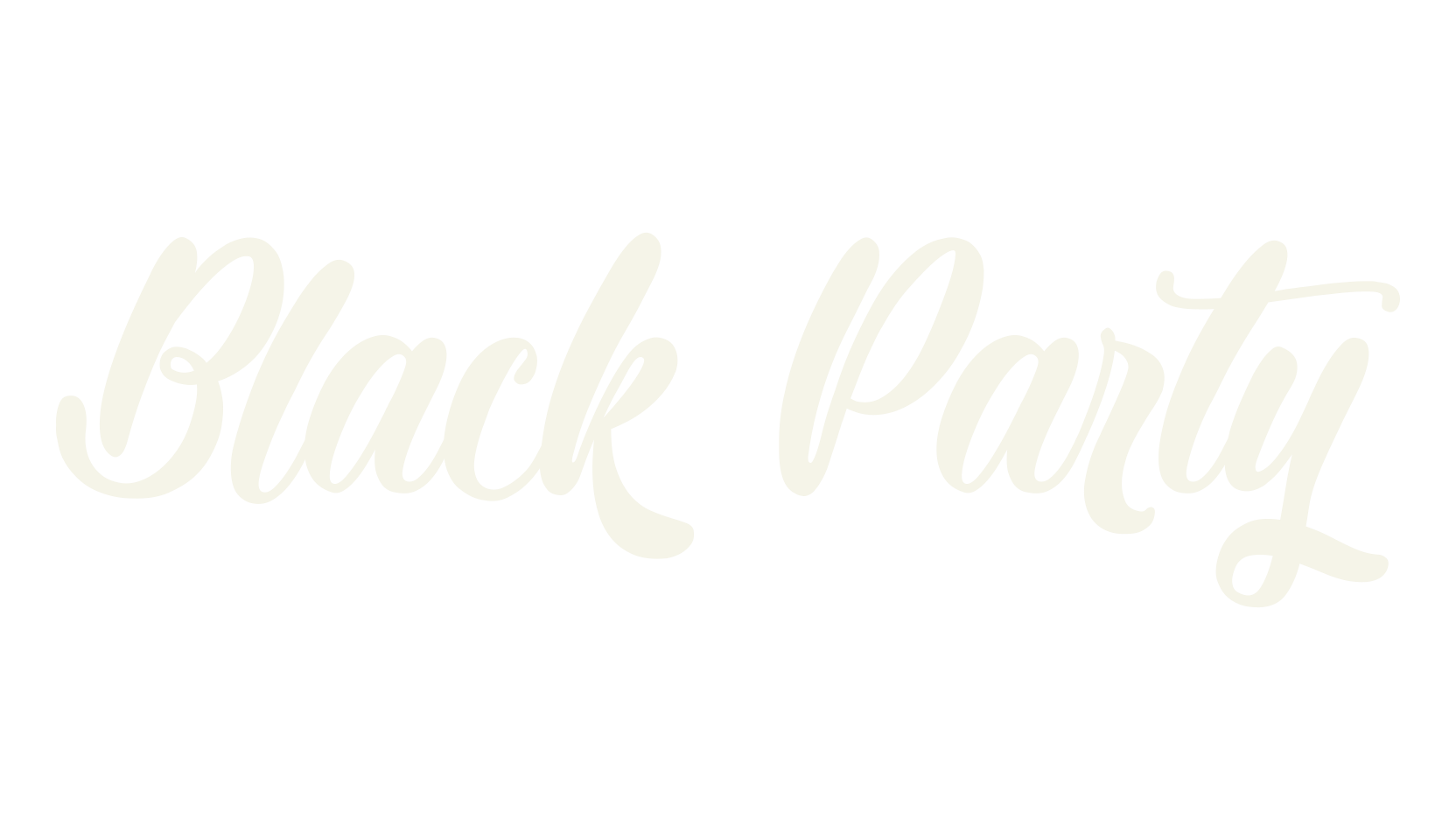 Black Party, tattoo font preview