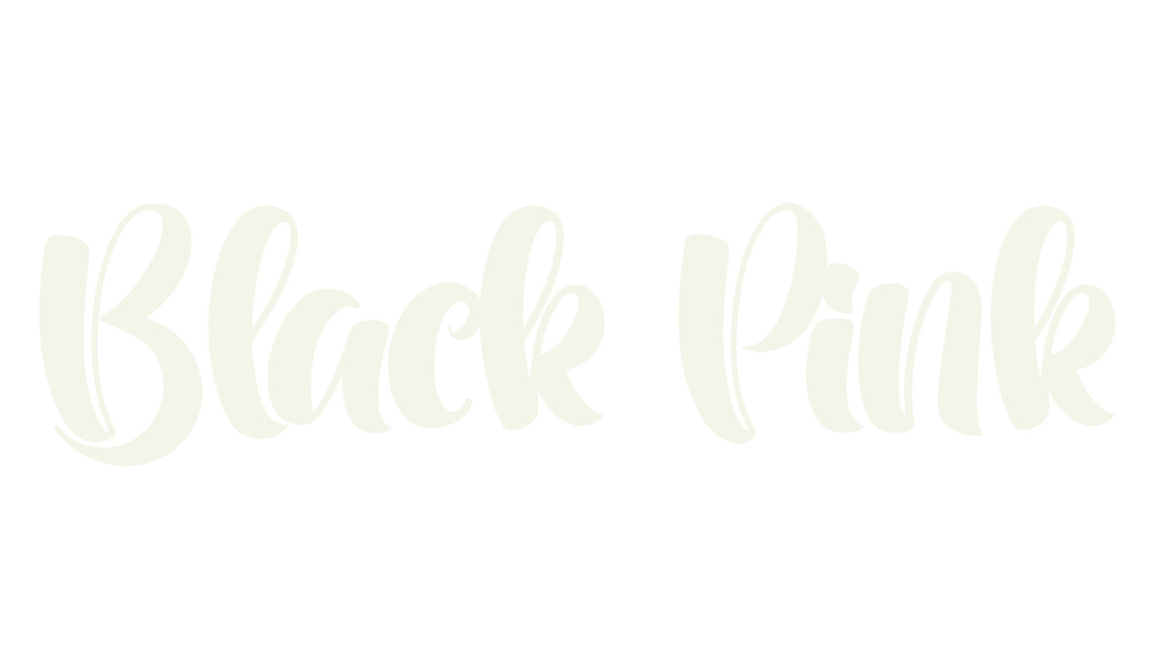 Black Pink, bold font preview
