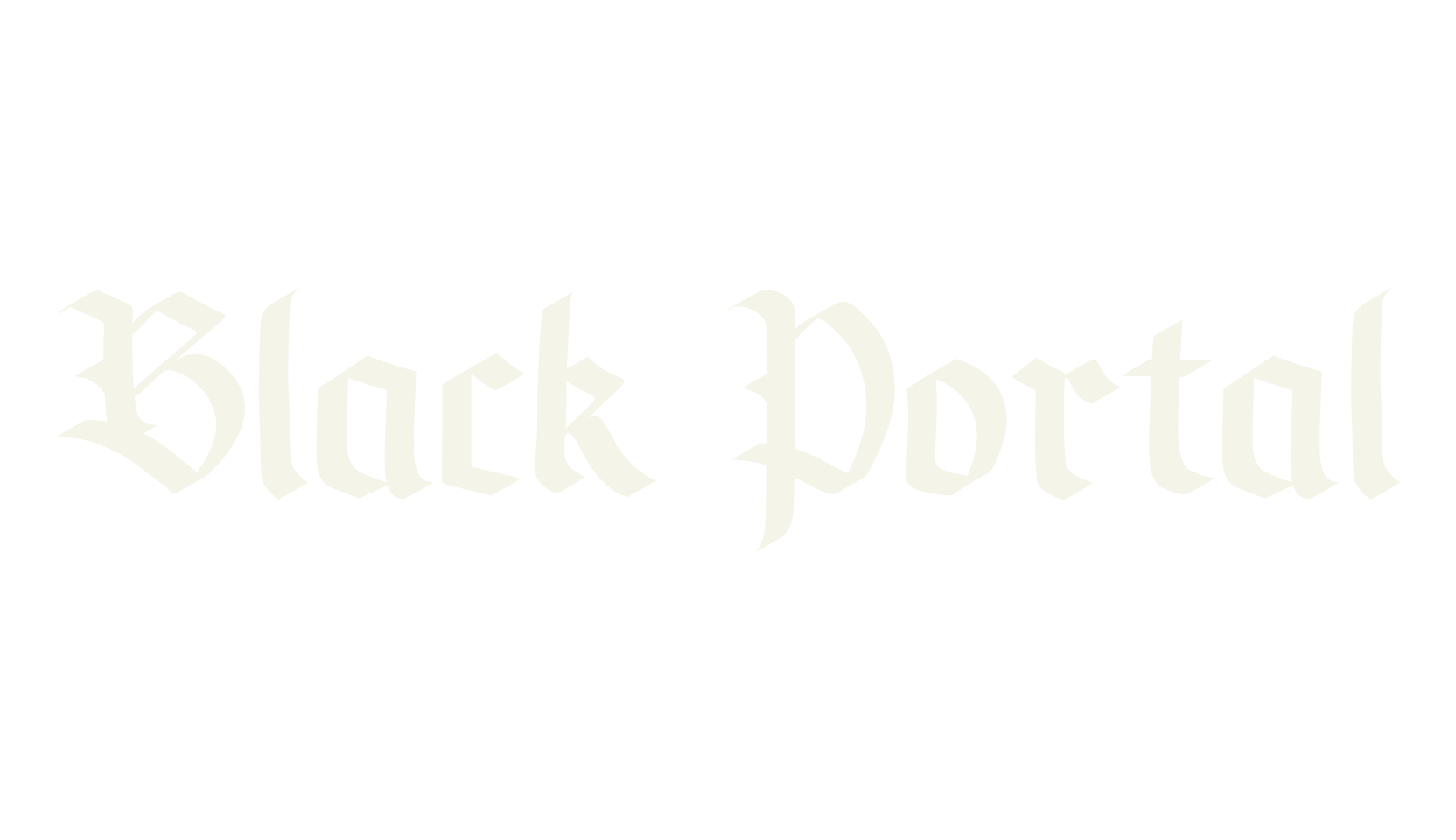 Black Portal, clothing font preview