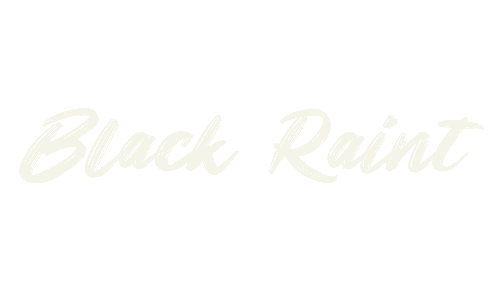 Black Raint, brush font preview