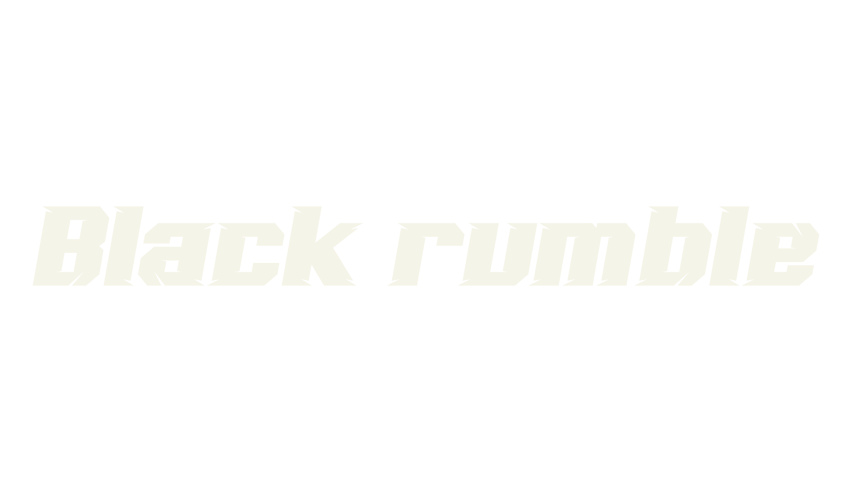 Black rumble, racing font preview
