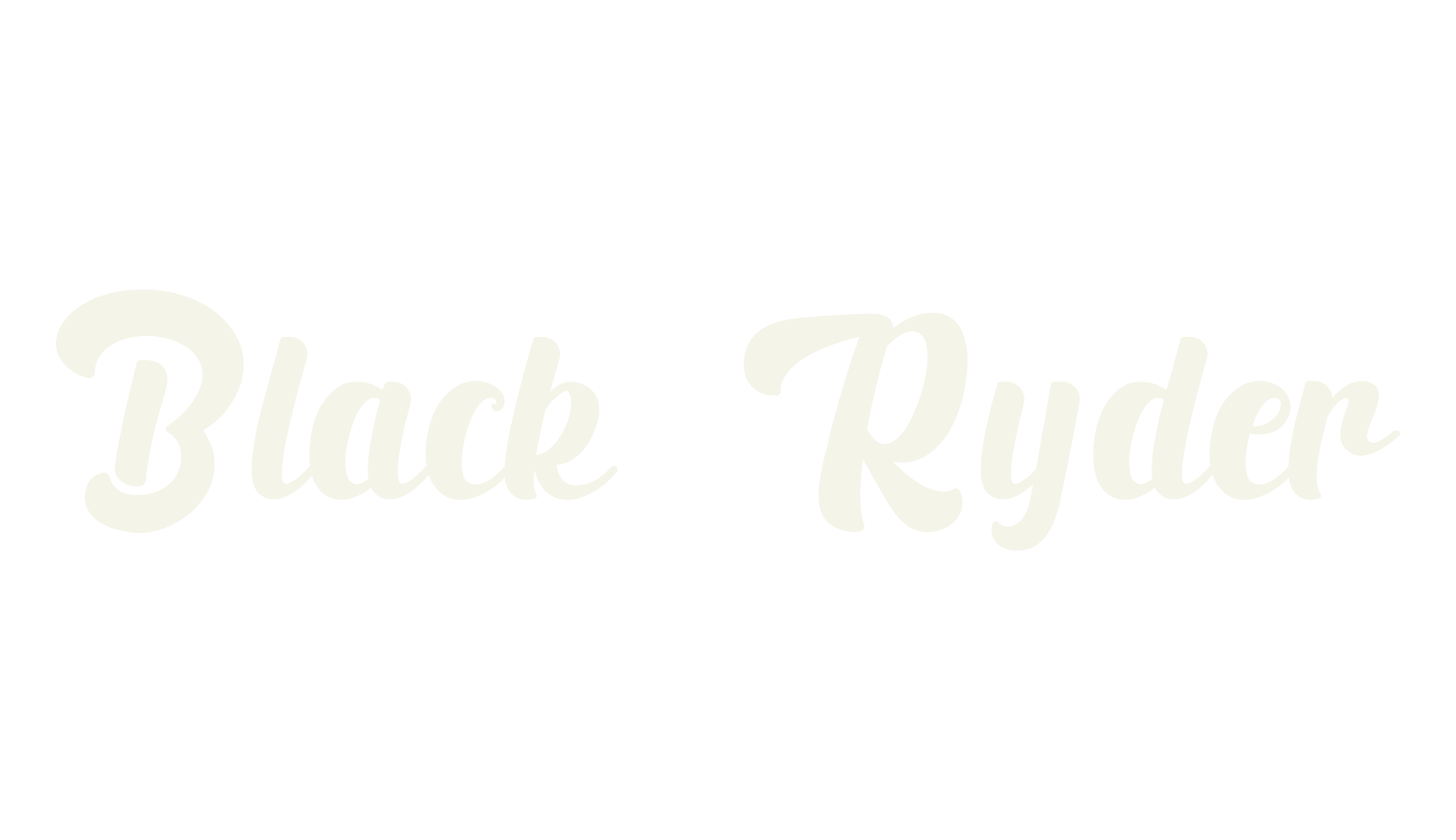 Black Ryder, bold font preview