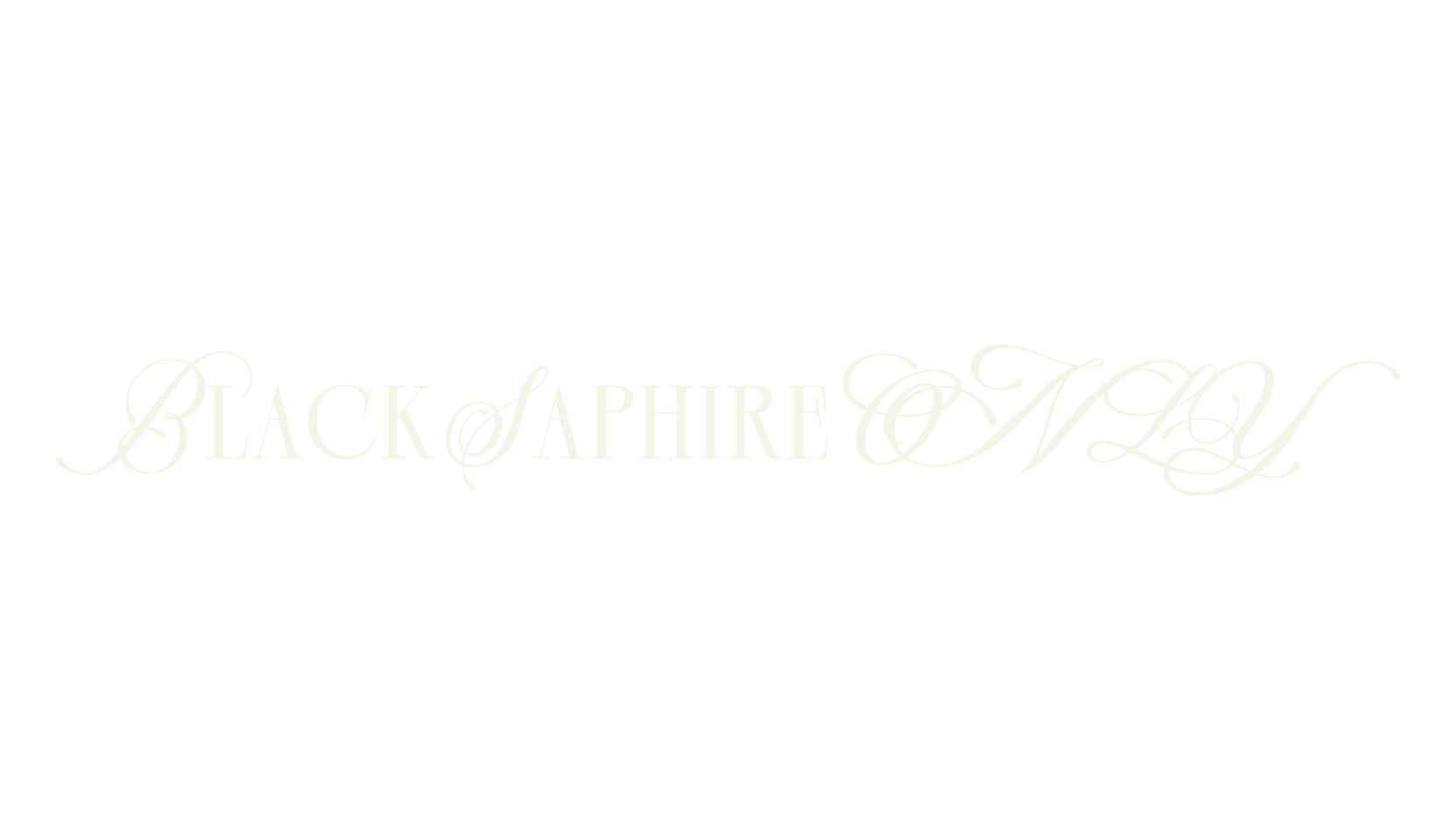 Black Saphire ONLY, calligraphy font preview