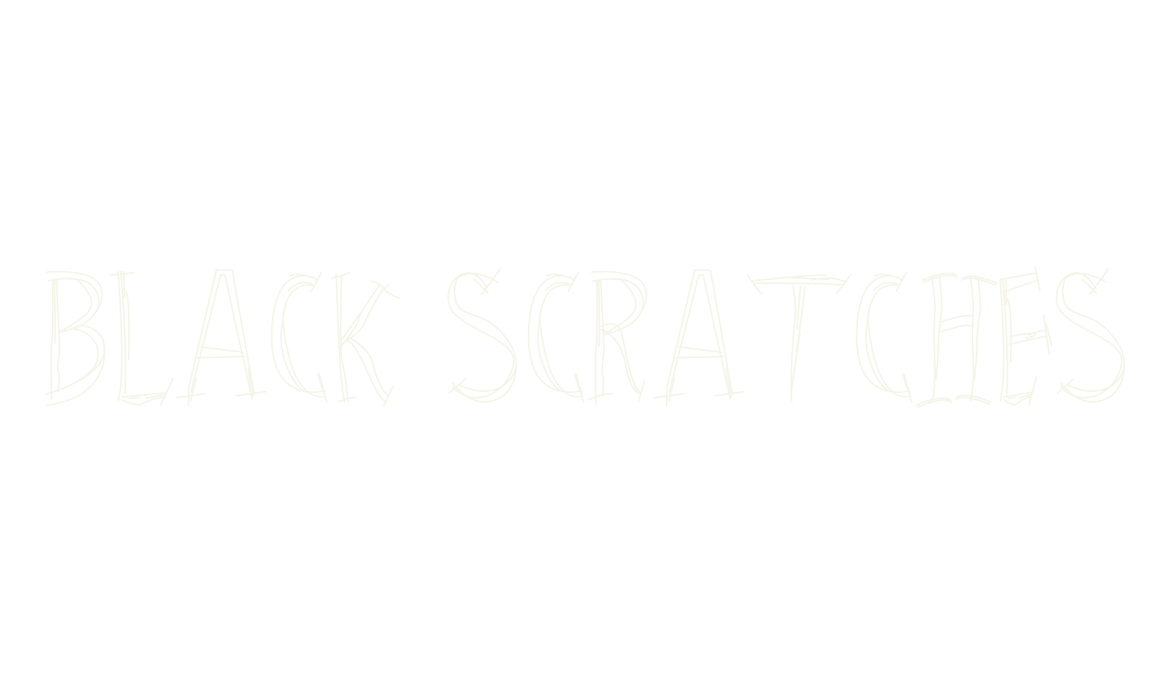 Black Scratches, childish font preview