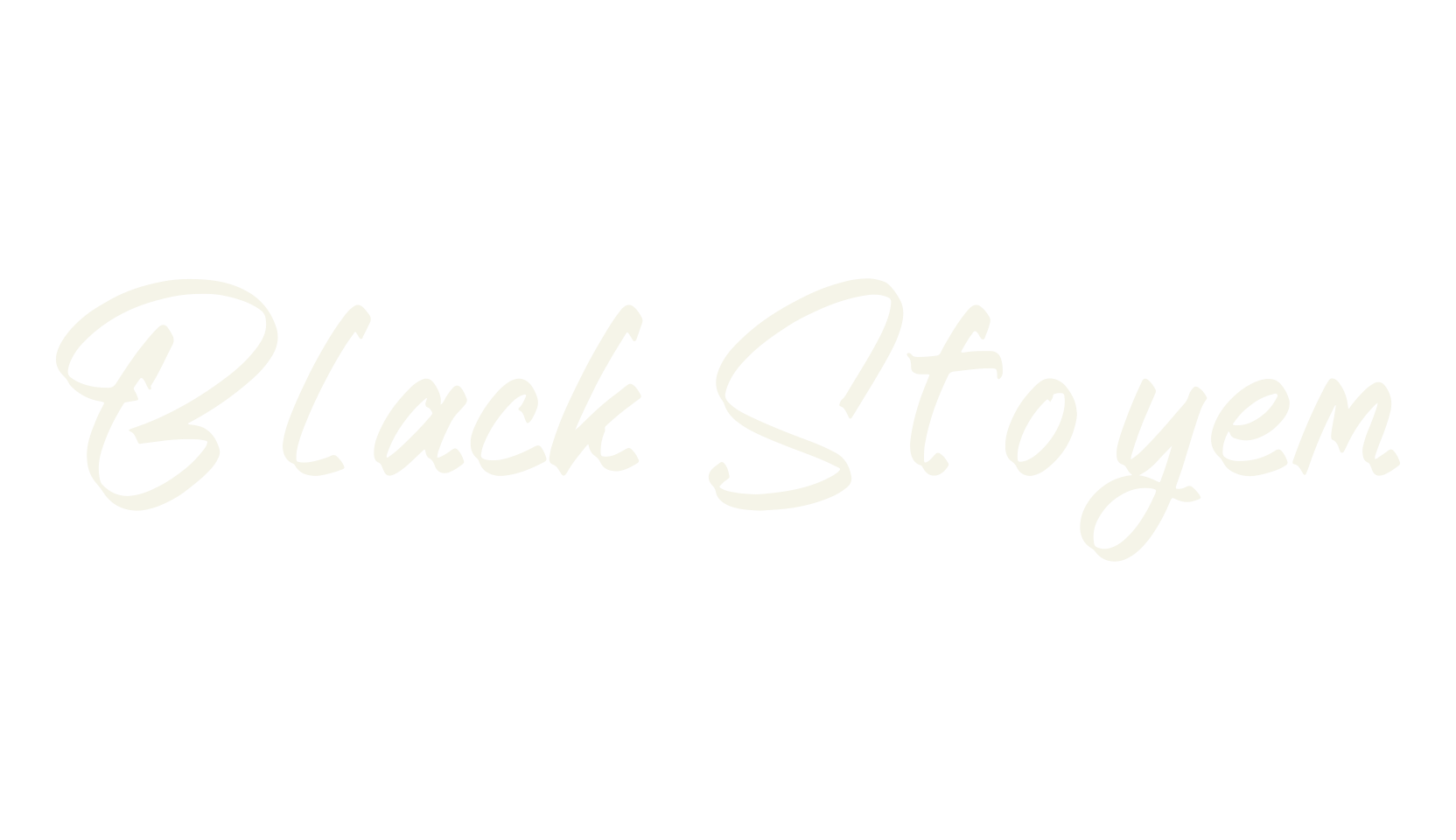 Black Stoyem, script font preview
