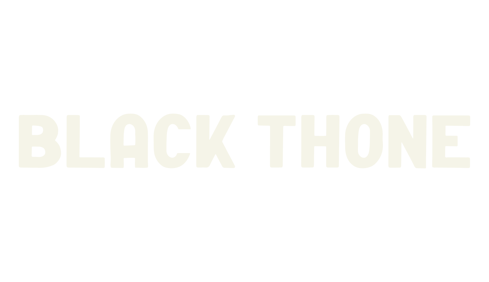 Black Thone, bold font preview
