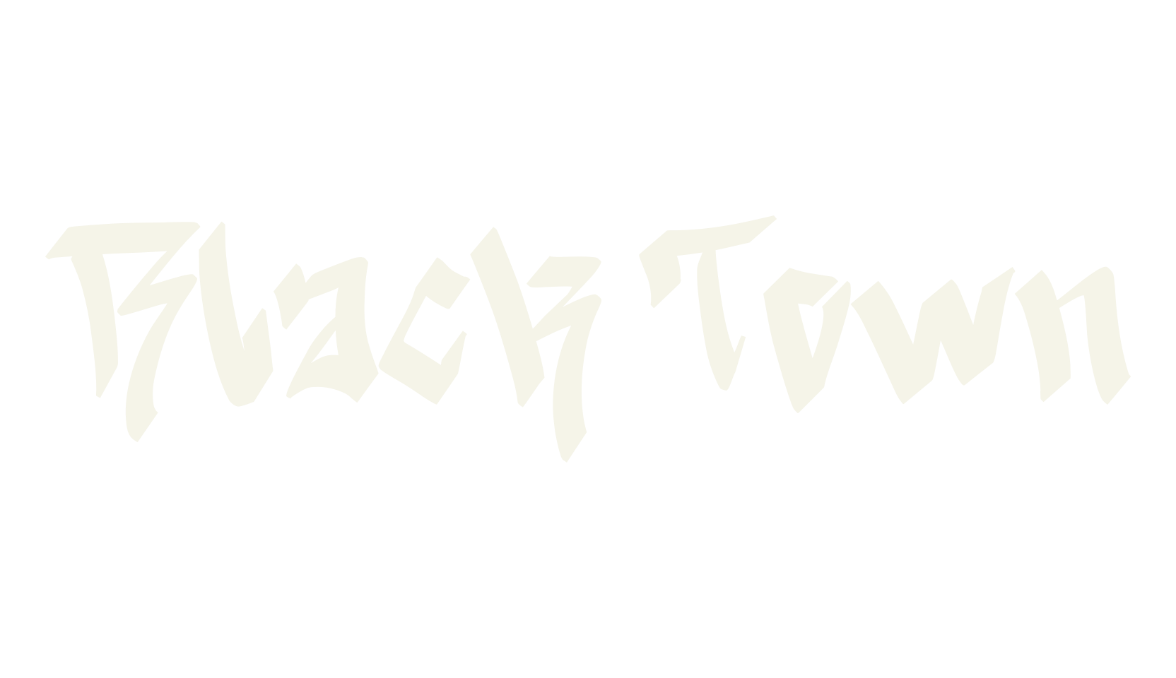 Black Town, graffiti font preview