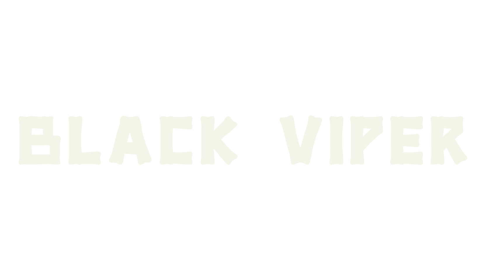 BLACK VIPER, bold font preview