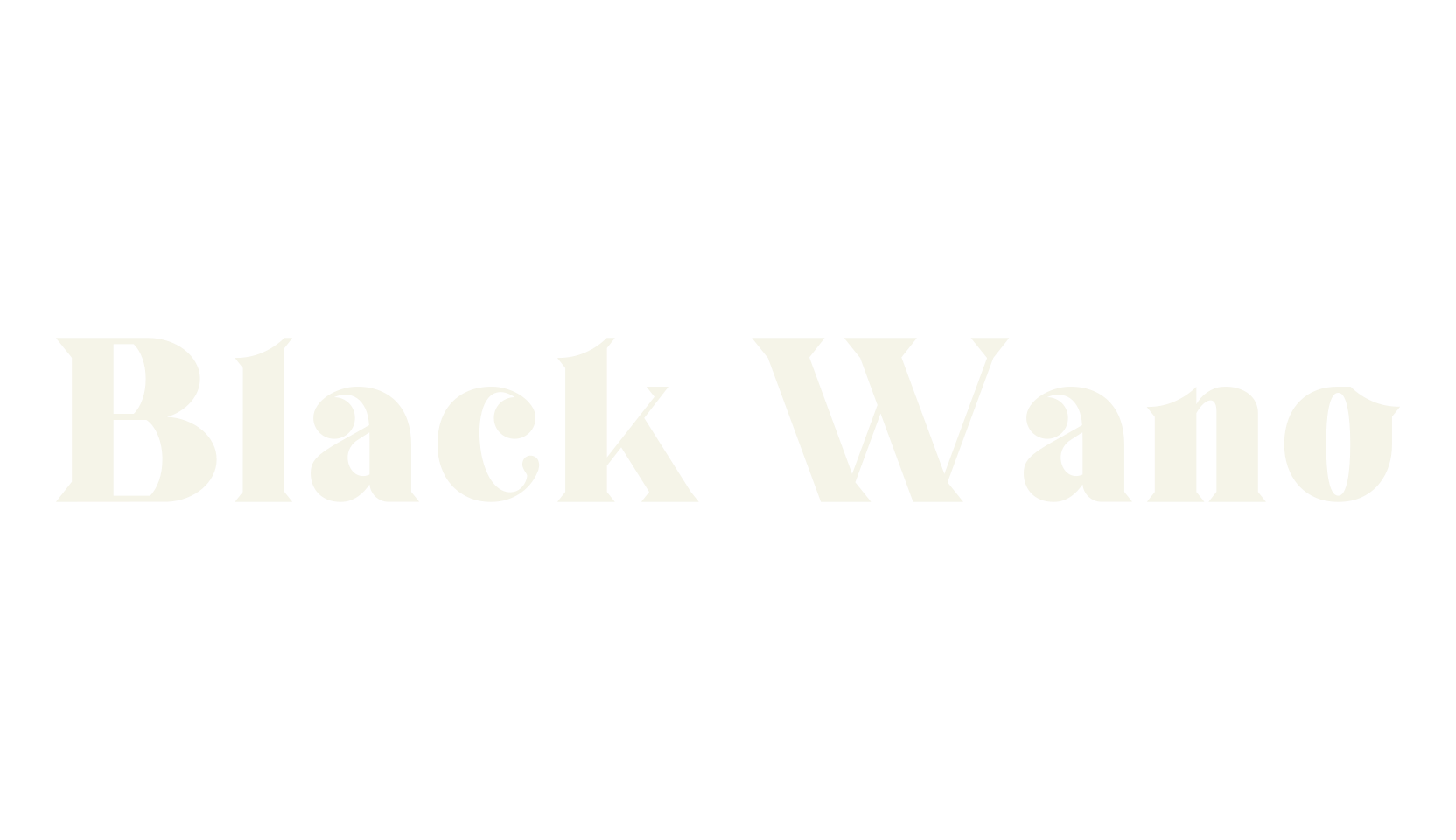 Black Wano, elegant font preview