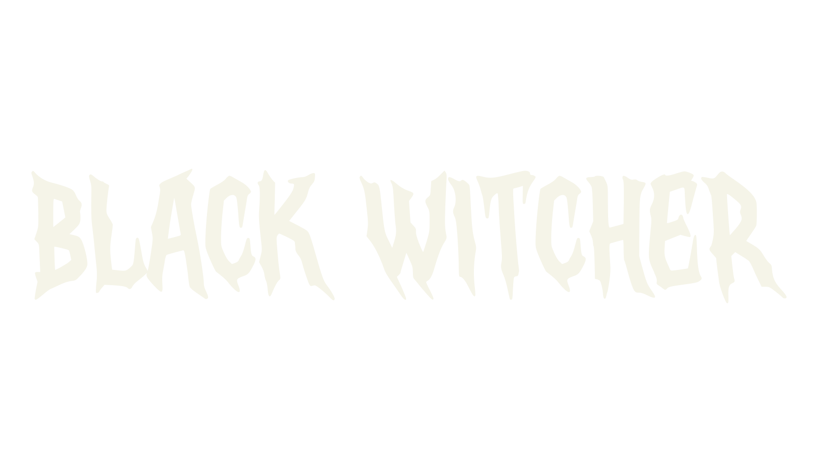 Black Witcher, fantasy font preview