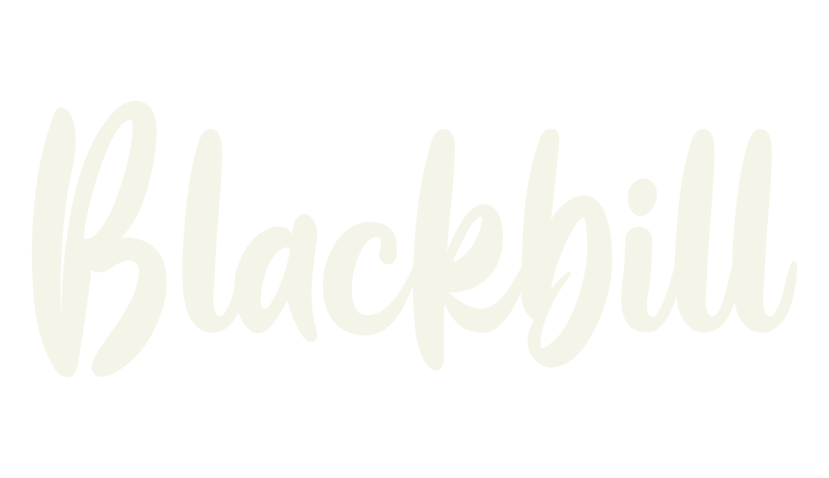Blackbill, typography font preview