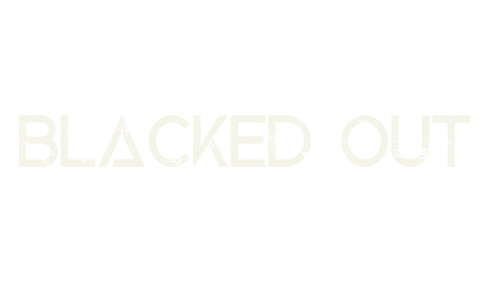 Blacked Out, display market font preview