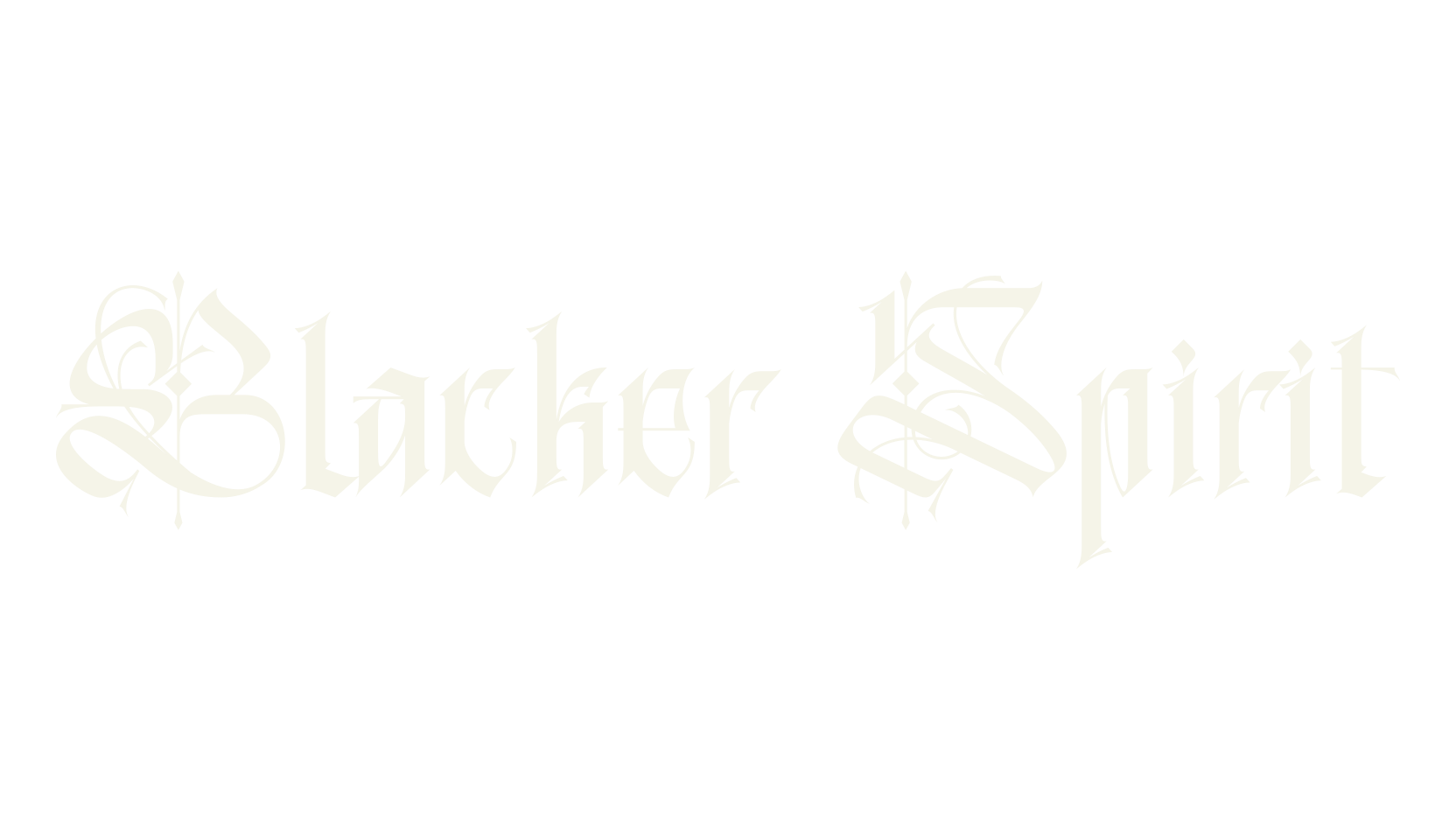 Blacker Spirit, tattoo font preview