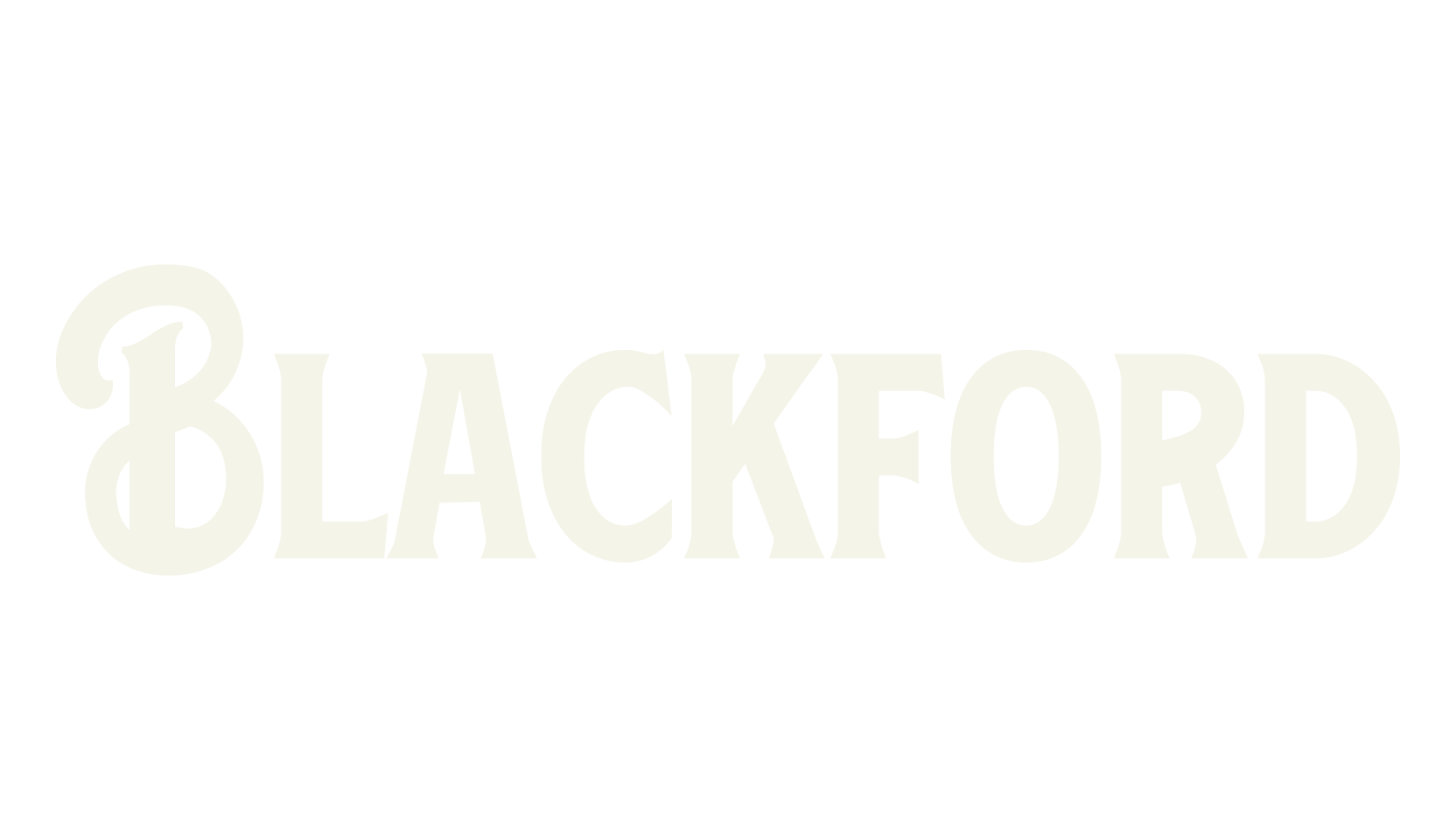 Blackford, vintage font preview