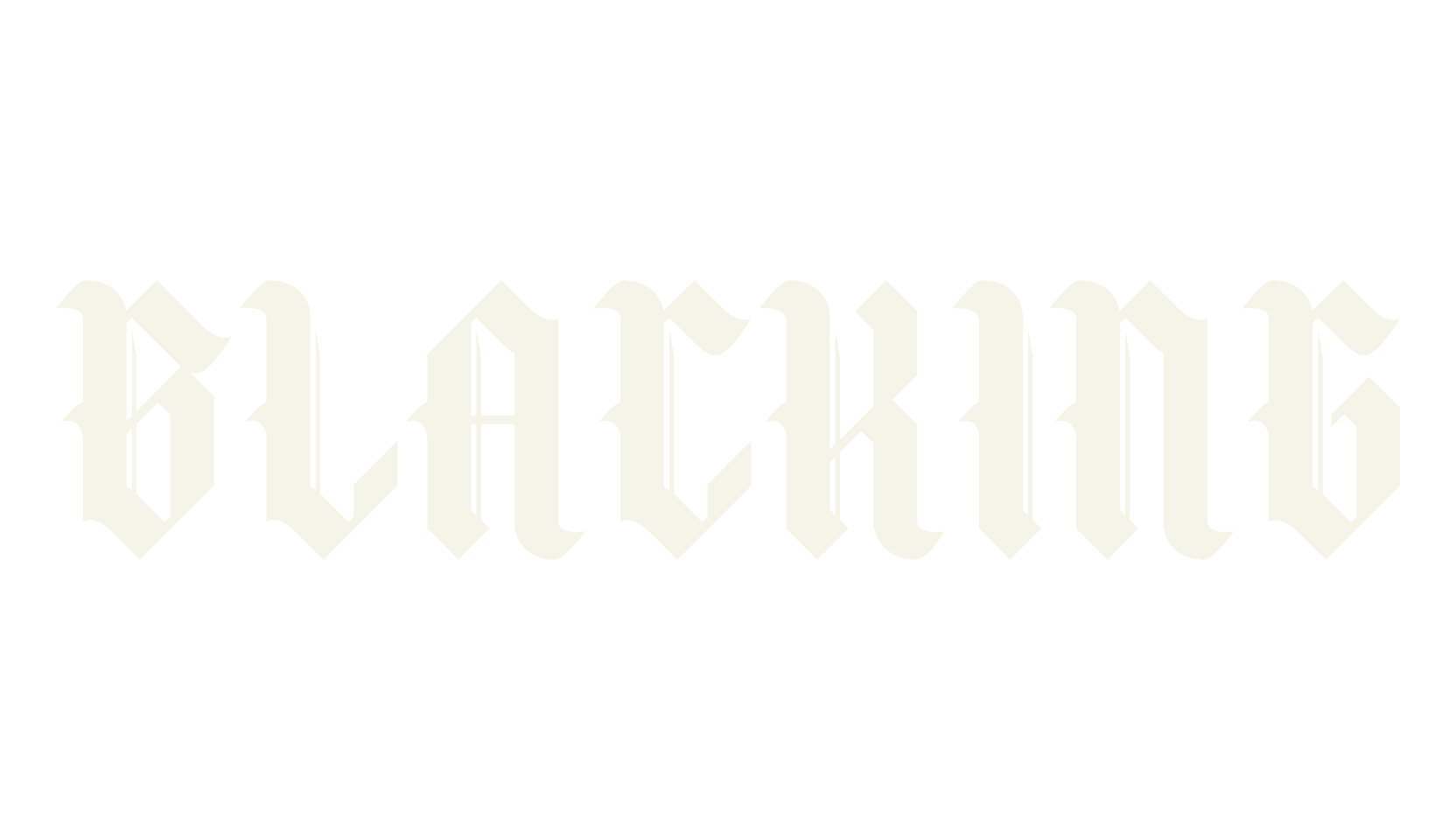 BLACKING, serif font preview