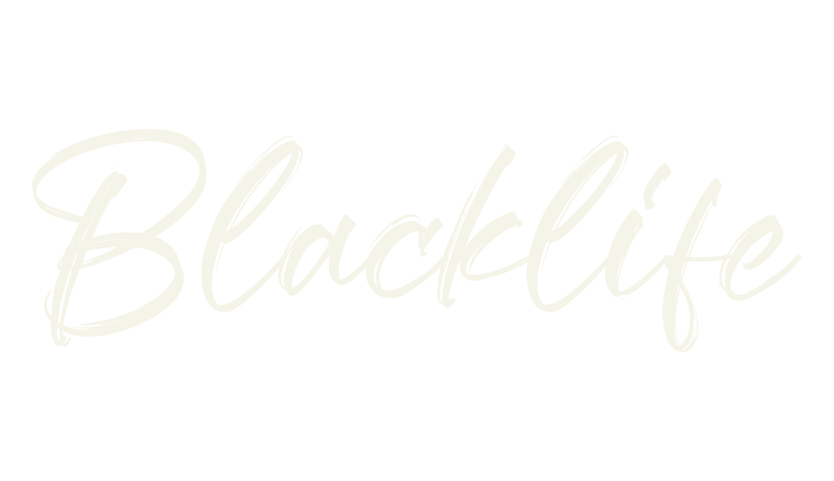 Blacklife, script font preview