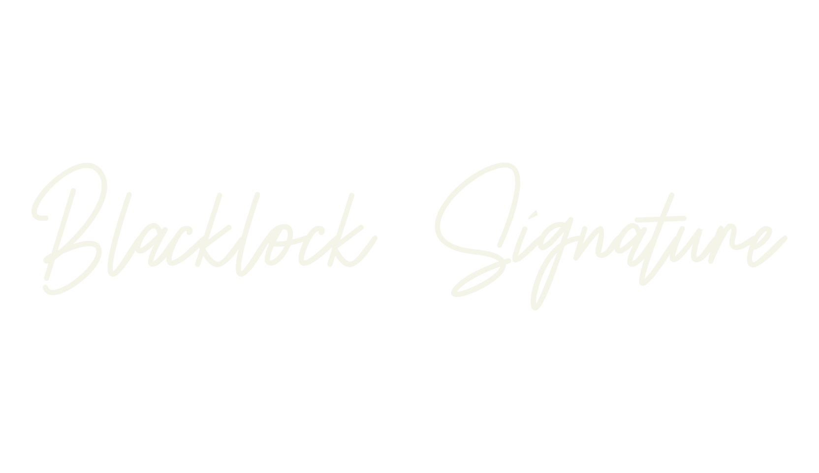 Blacklock Signature, calligraphy font preview