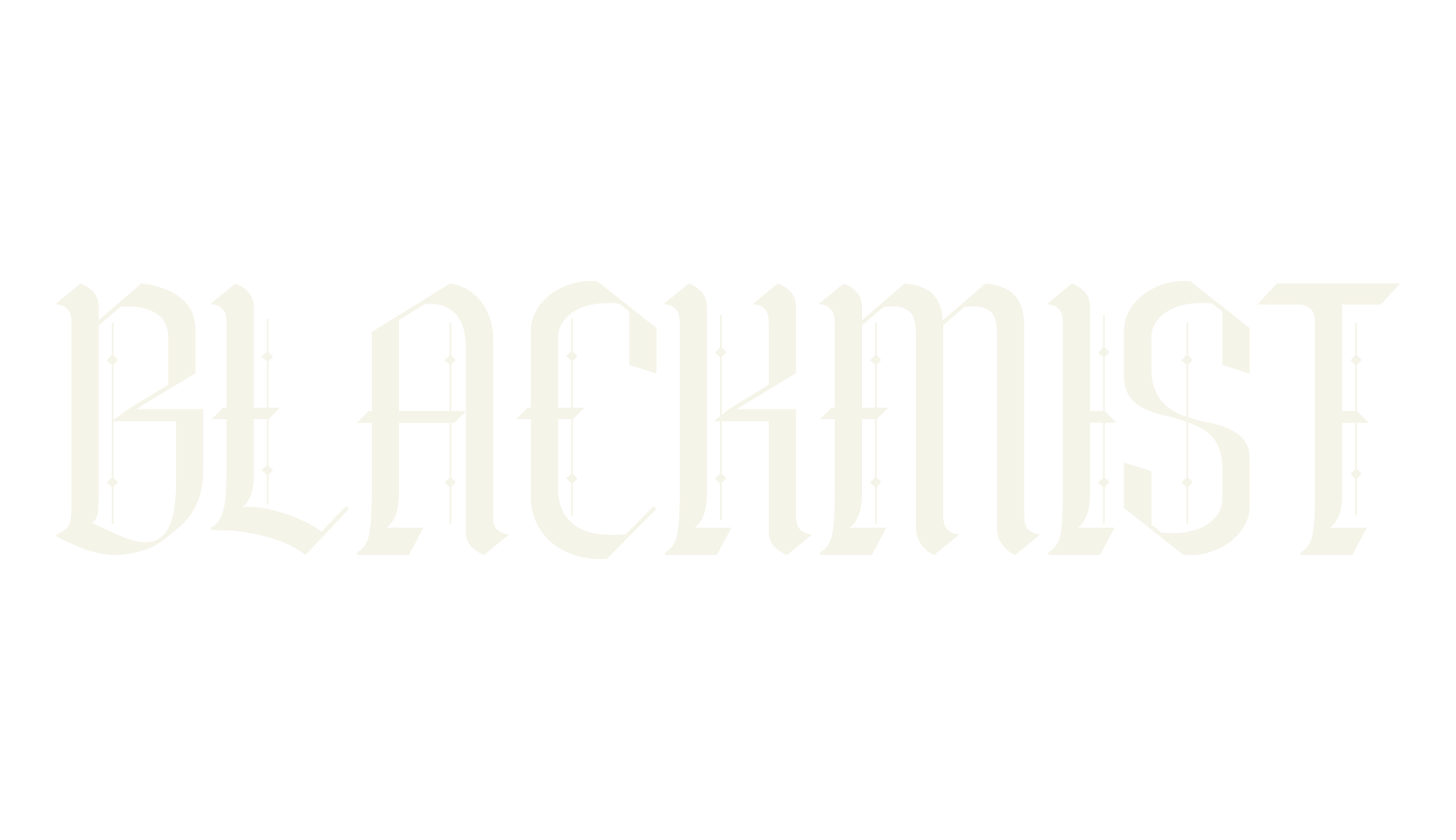 BLACKMIST, gothic font preview
