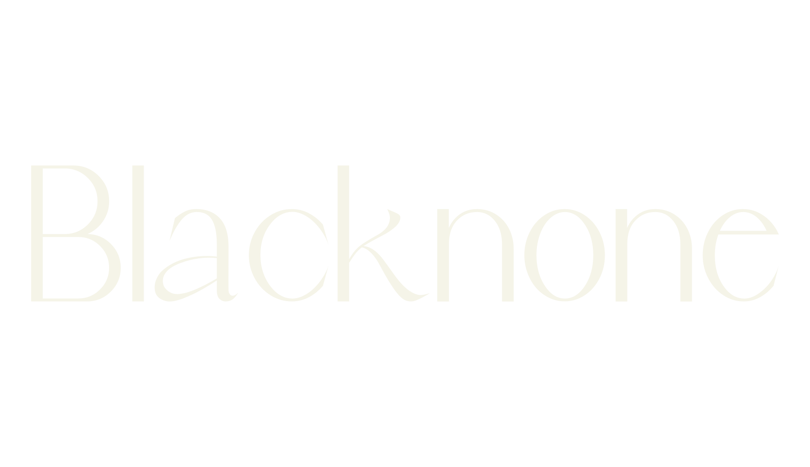 Blacknone, minimalist font preview