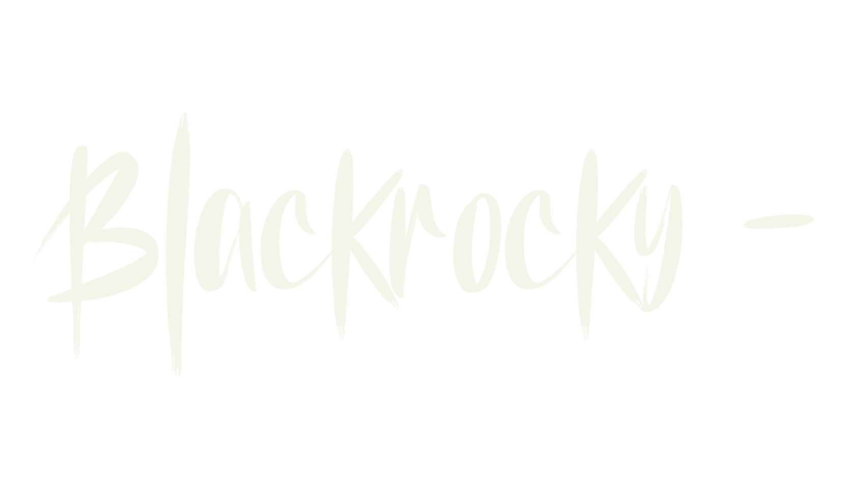 Blackrocky -, modern font preview