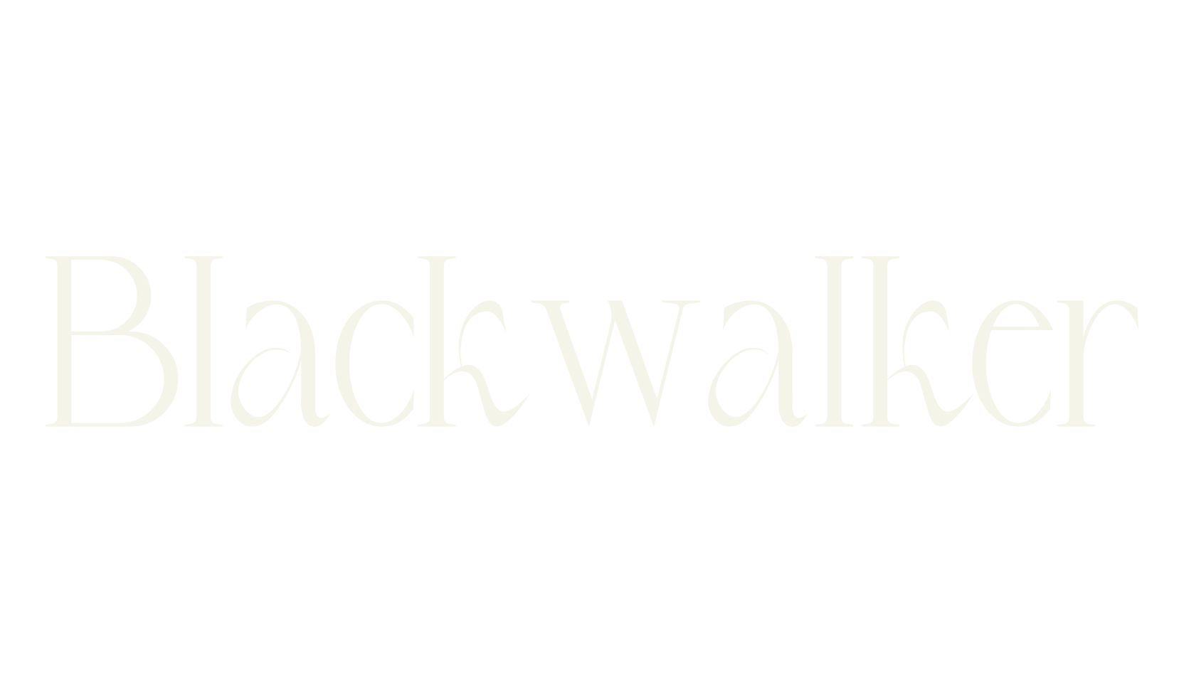 Blackwalker, sans serif font preview