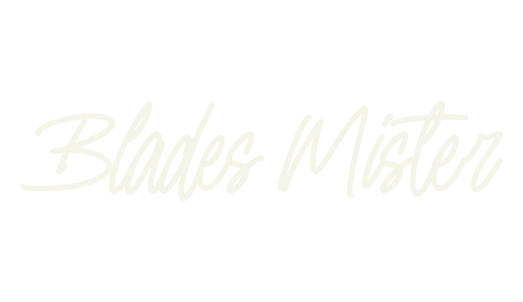Blades Mister, cursive font preview