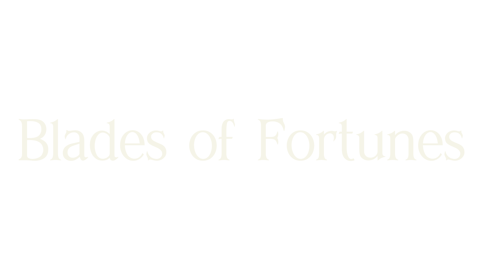 Blades of Fortunes, fantasy font preview