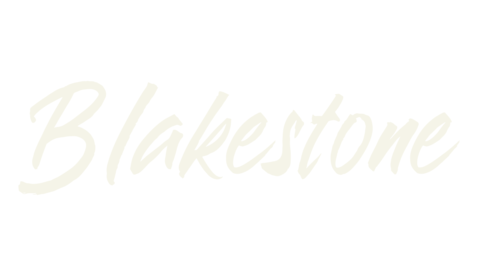 Blakestone, handwritten font preview