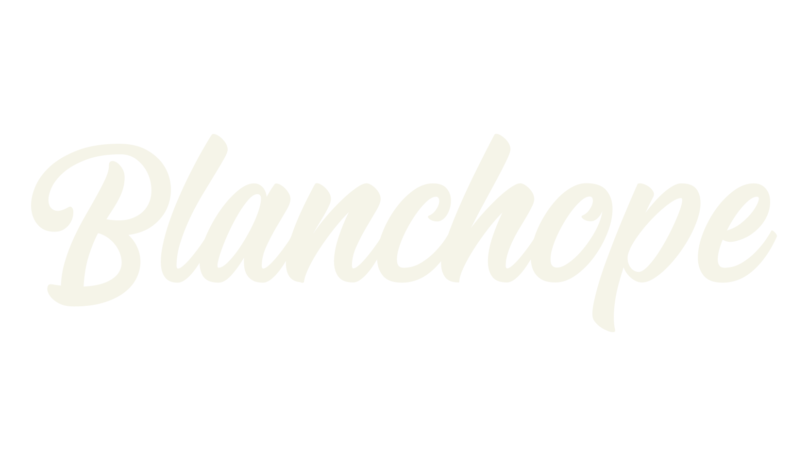 Blanchope, bold font preview