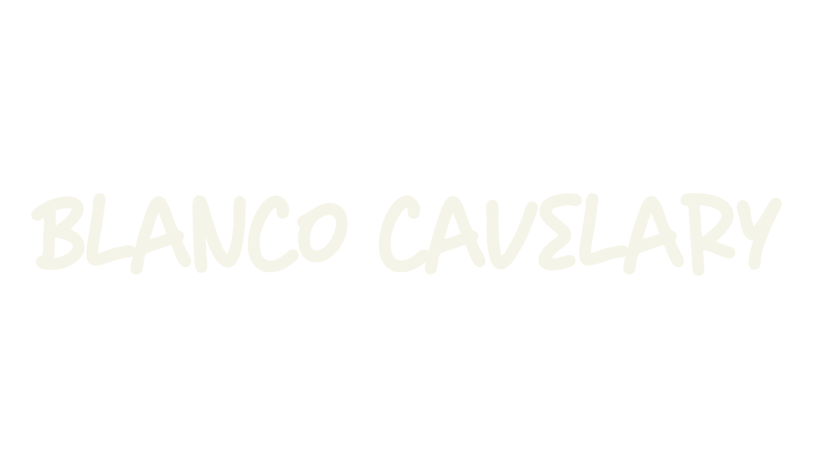Blanco Cavelary, marker font preview