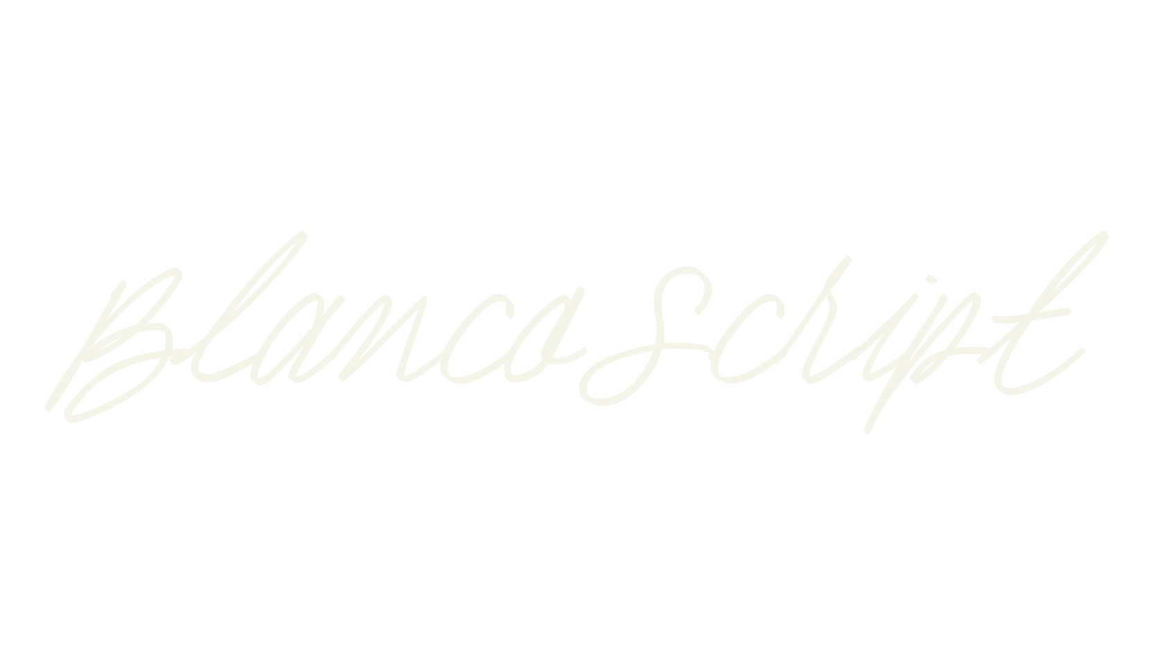 Blanco Script, handwritten font preview