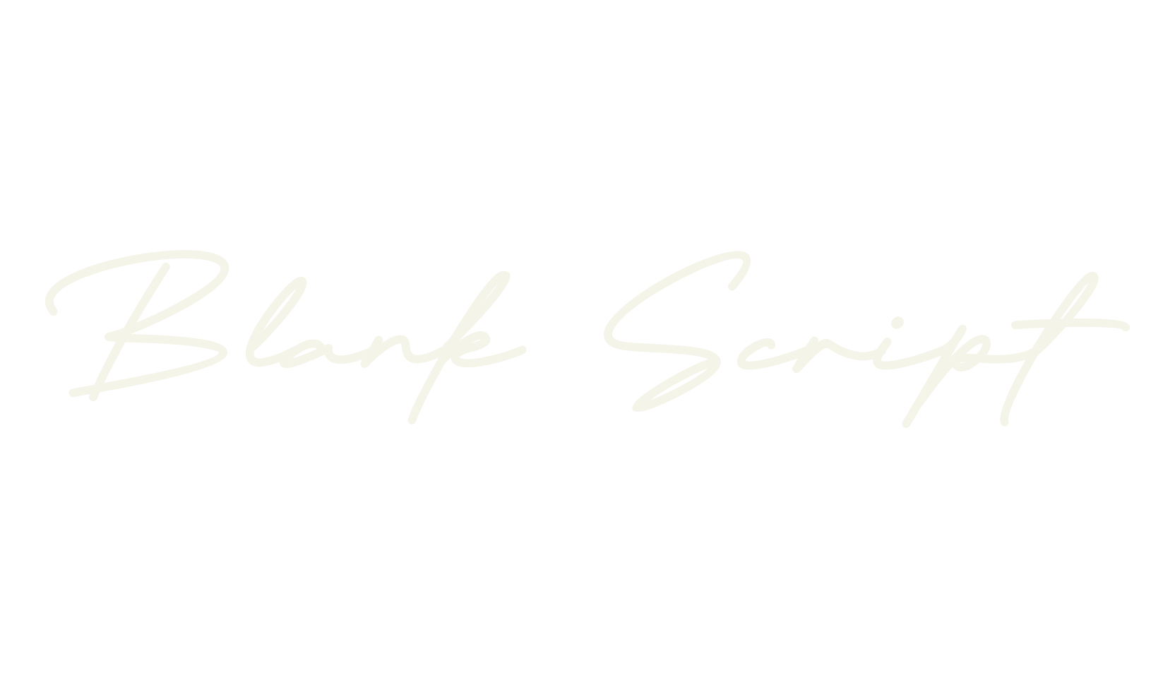 Blank Script, calligraphy font preview