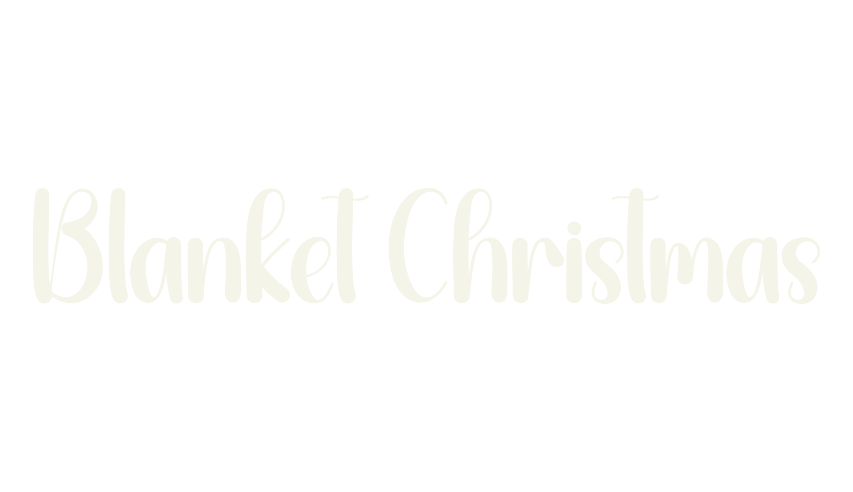 Blanket Christmas, calligraphy font preview