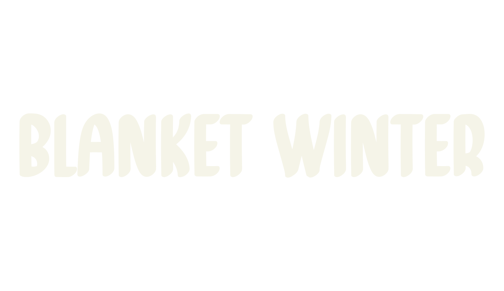 Blanket Winter, handwritten font preview