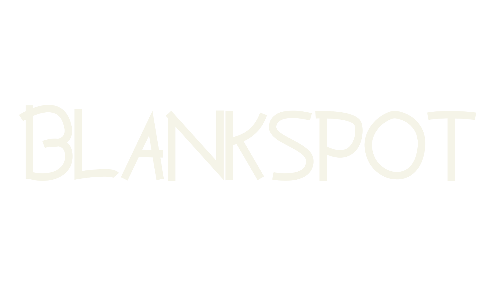 Blankspot, hotel font preview