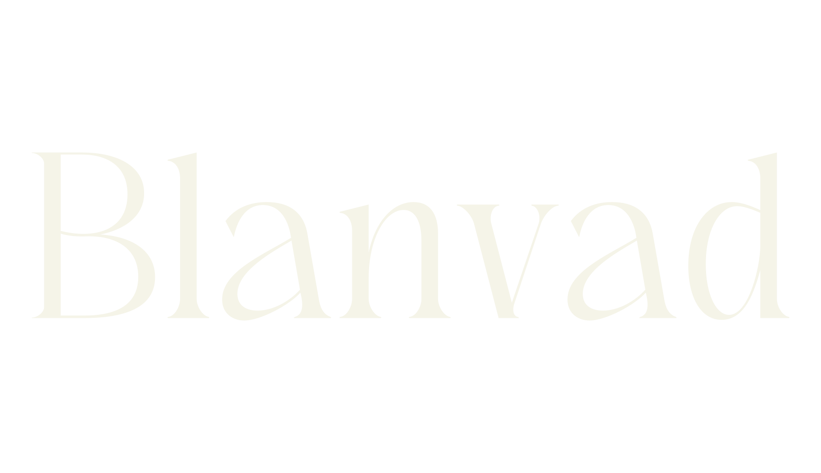 Blanvad, serif font preview