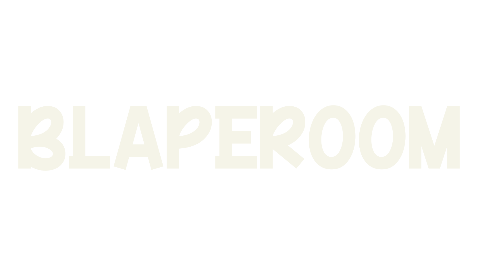BLAPEROOM, bold font preview