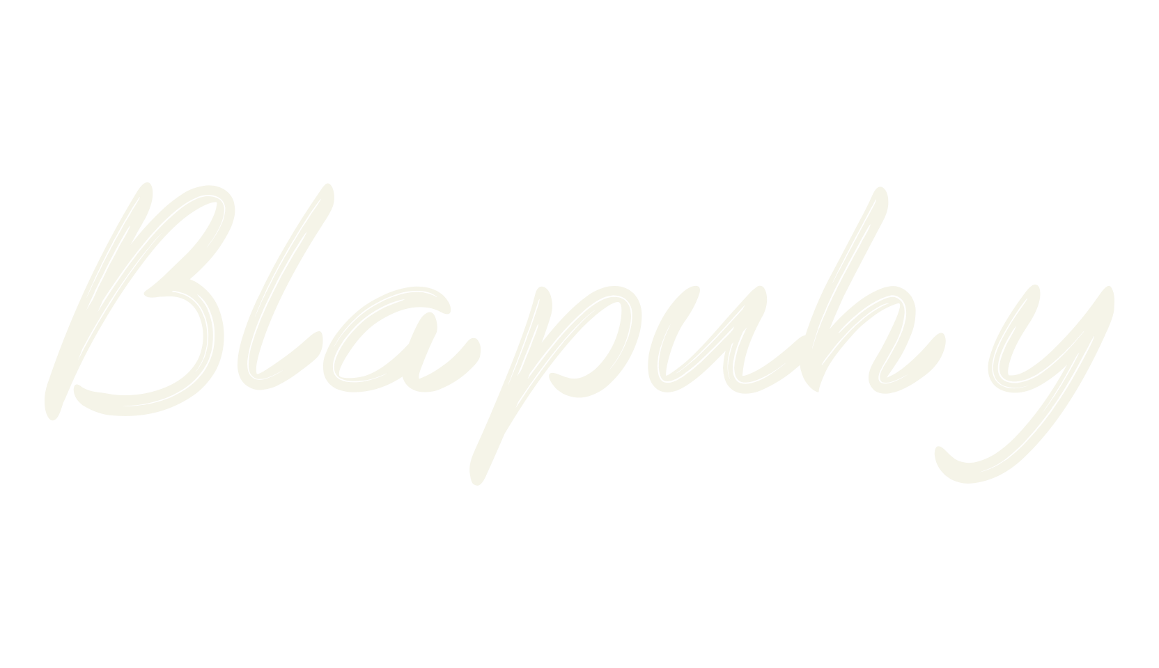 Blapuhy, brush font preview